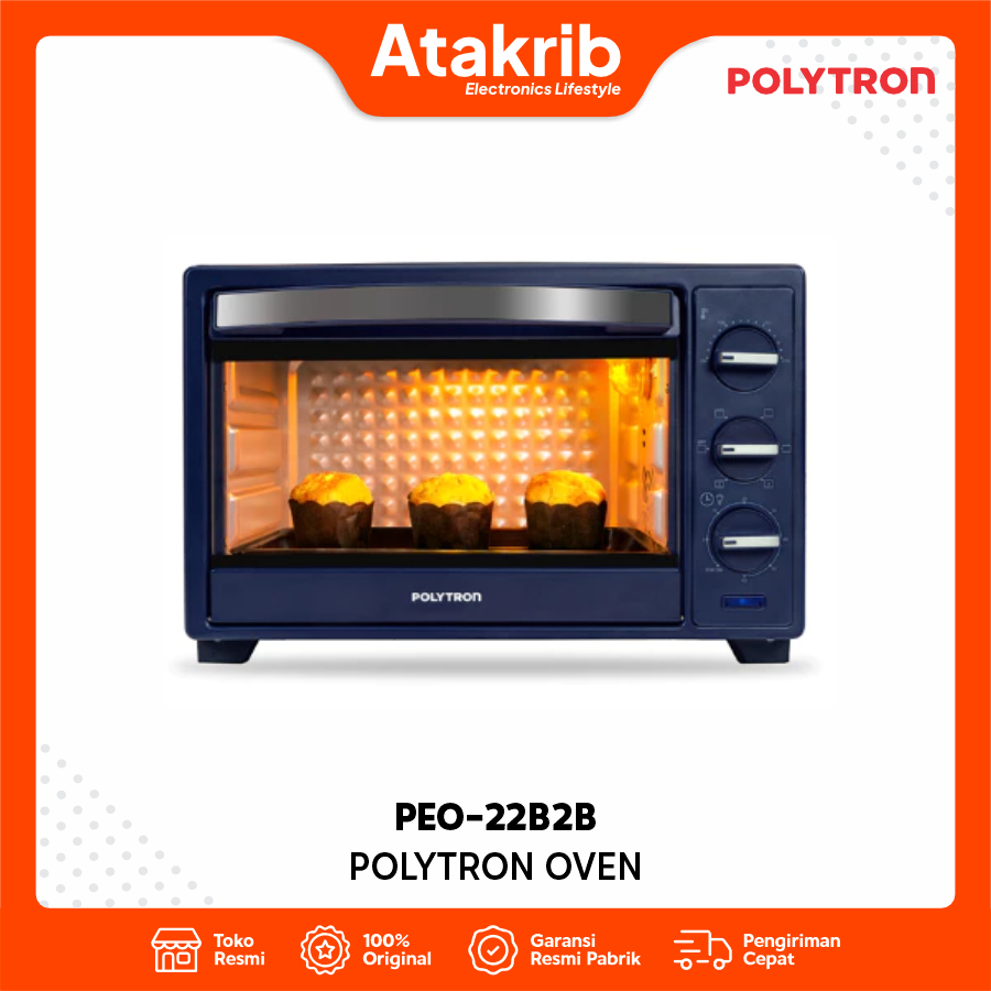 POLYTRON OVEN PEO-22B2B Kapasitas 22 Liter