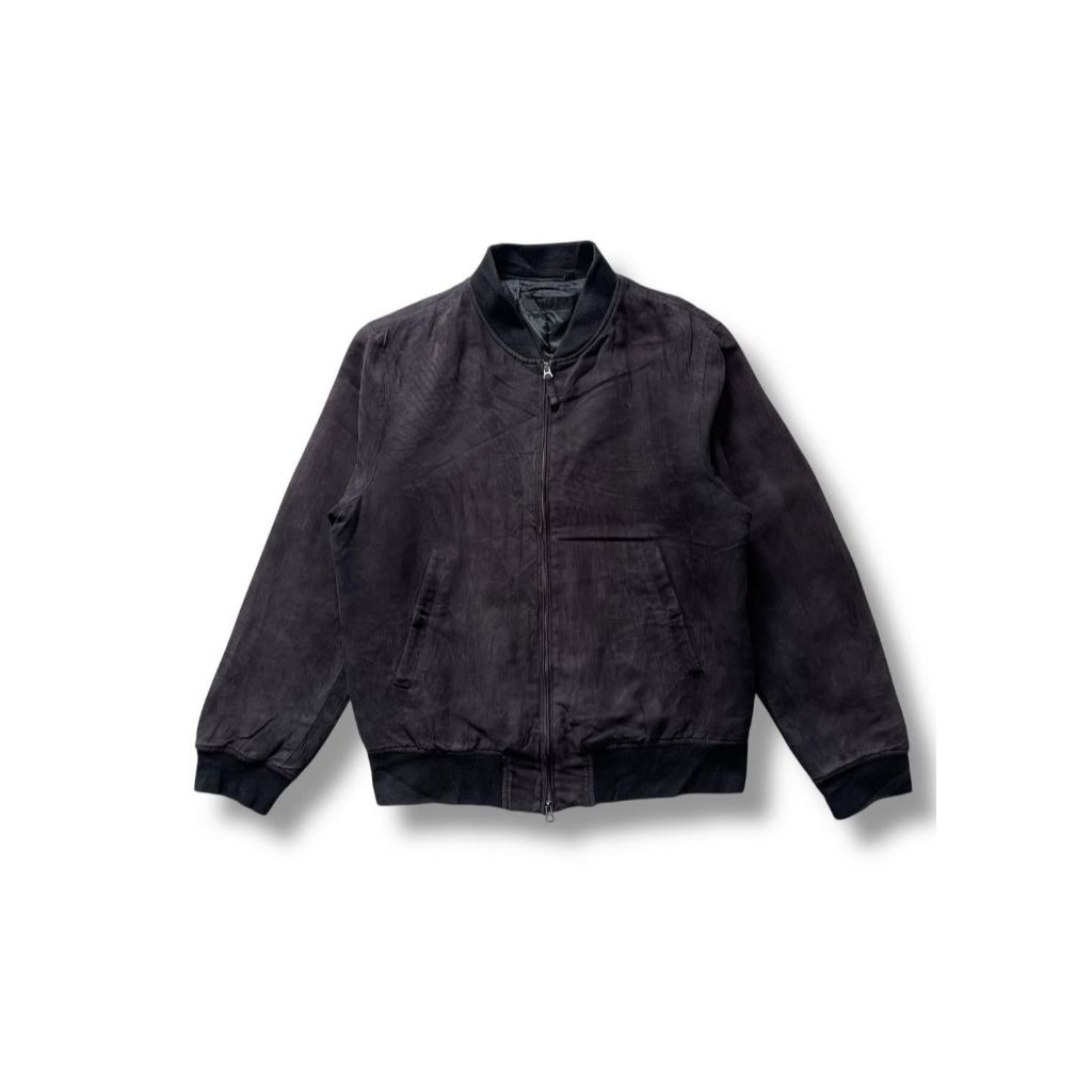 Jacket bomber uniqlo suede