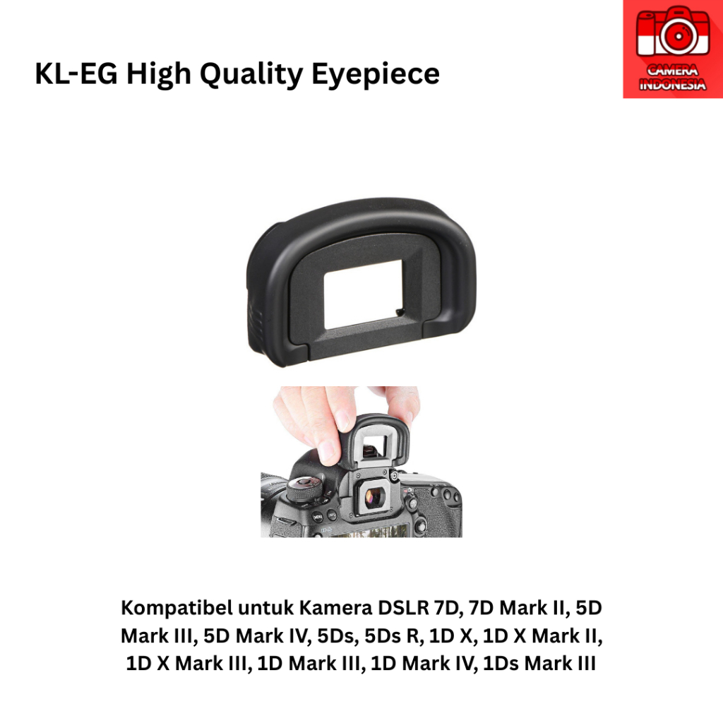 Eyecup KL-EG Eyepiece Kompatibel Kamera DSLR 7D, 7D Mark II, 5D Mark III, 5D Mark IV, 5Ds, 5Ds R, 1D