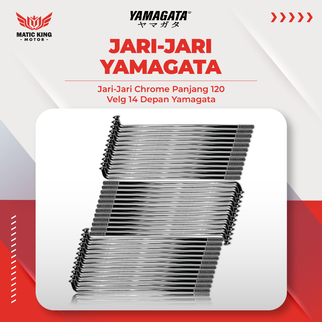 Jari jari Ruji Ring velg 14 17 panjang 120 Yamaha Mio Sporty smile Nmax M3 Aerox Lexi Fino Soul GT X