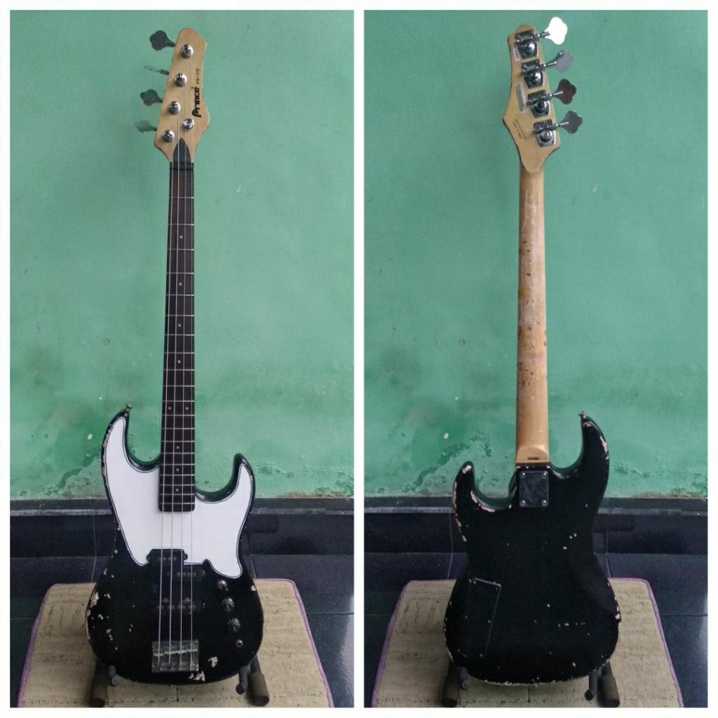 gitar bass elektrik Original PRINCE PB-33X, relic alami
