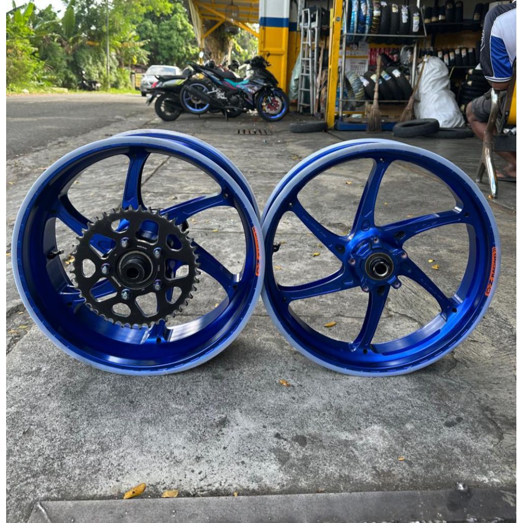 VELG OZ GASS RS-A KAWASAKI Z900 Z1000 SUGOMI SET GEAR SUPERSPROX+BAUT TITANIUM