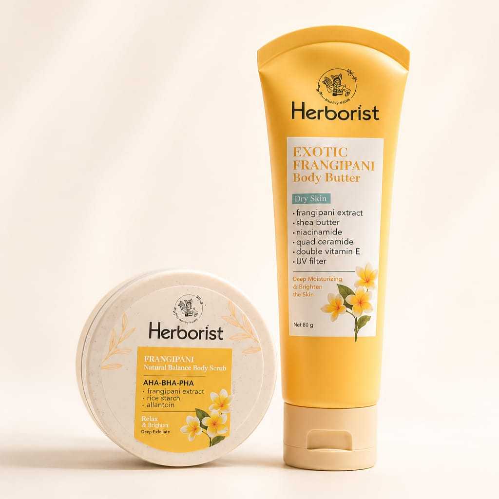 Herborist Paket Duo (Body Butter & Lulur Cream Scrub)