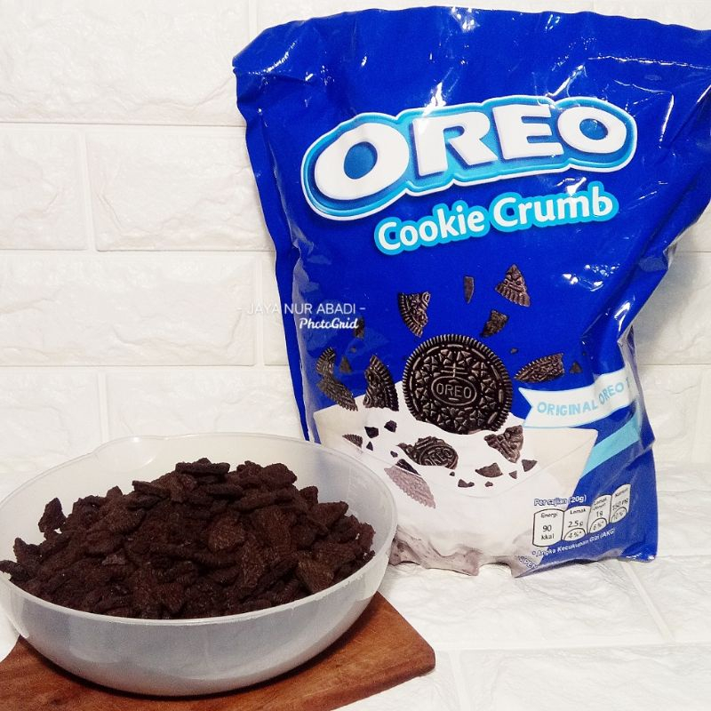 Oreo Crumb Cookie 1Kg - Bubuk Kasar Biskuit, Tanpa Krim, Cocok untuk Toping