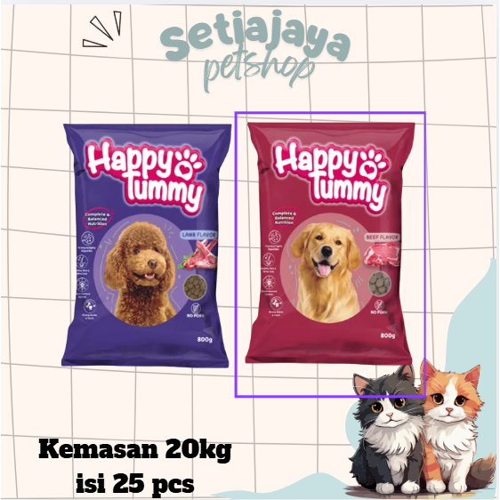 Happy Tummy DOG kemasan 20 KG Freshpack - Makanan Anjing