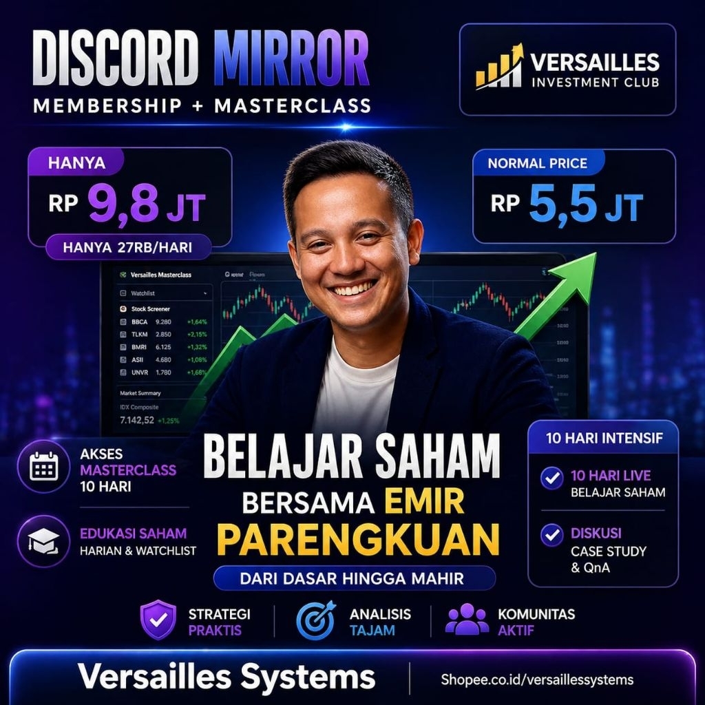 DISCORD MIRROR CAK INVESTMENT CLUB + MASTERCLASS SAHAM