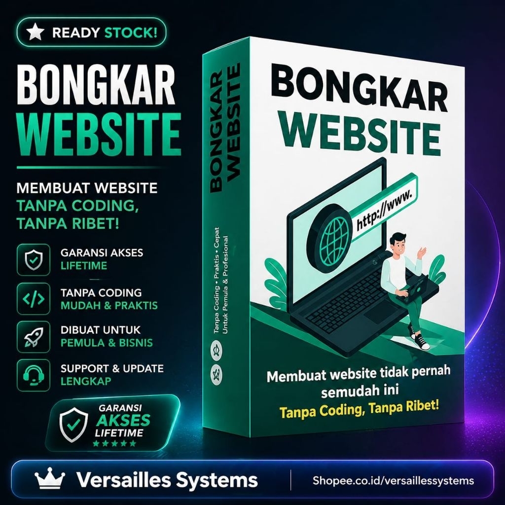 MAHIR BIKIN WEBSITE - Kelas Bongkar Website Belajar Dari Awal Hingga Mahir - Materi Video Pembelajar