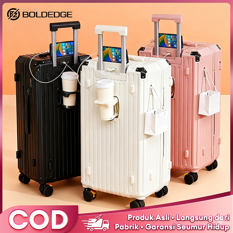 ​Boldedge Koper 32 Inci koper jumbo koper besar koper bagasi  koper kain koper 4 roda koper murah