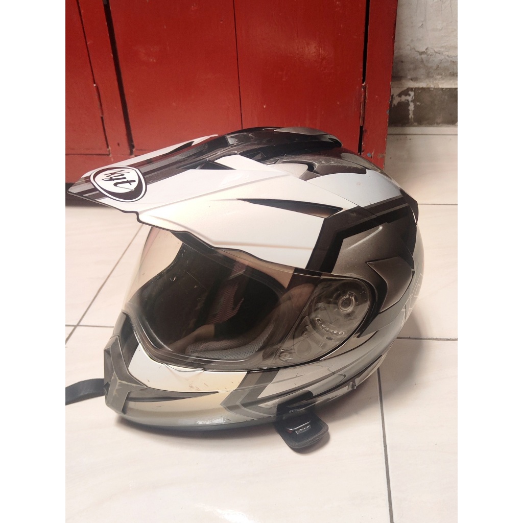 Helm Fullface kyt Enduro Trail Black White