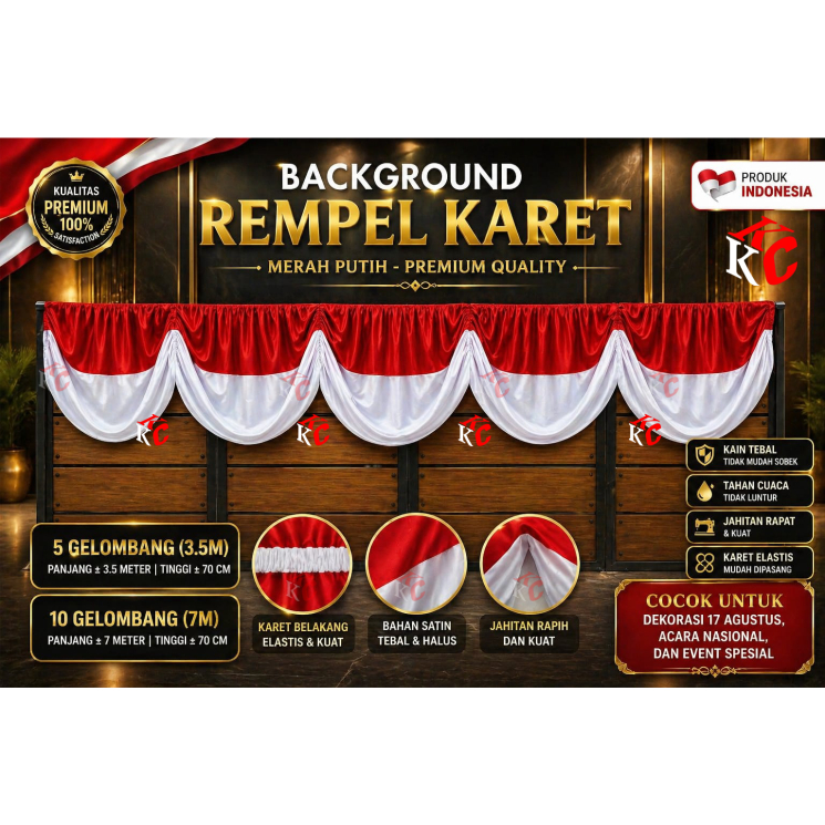 BACKGROUND REMPEL  KARET MERAH PUTIH BACKGROUND CANTIK GEDUNG MERAH PUTIH KARET
