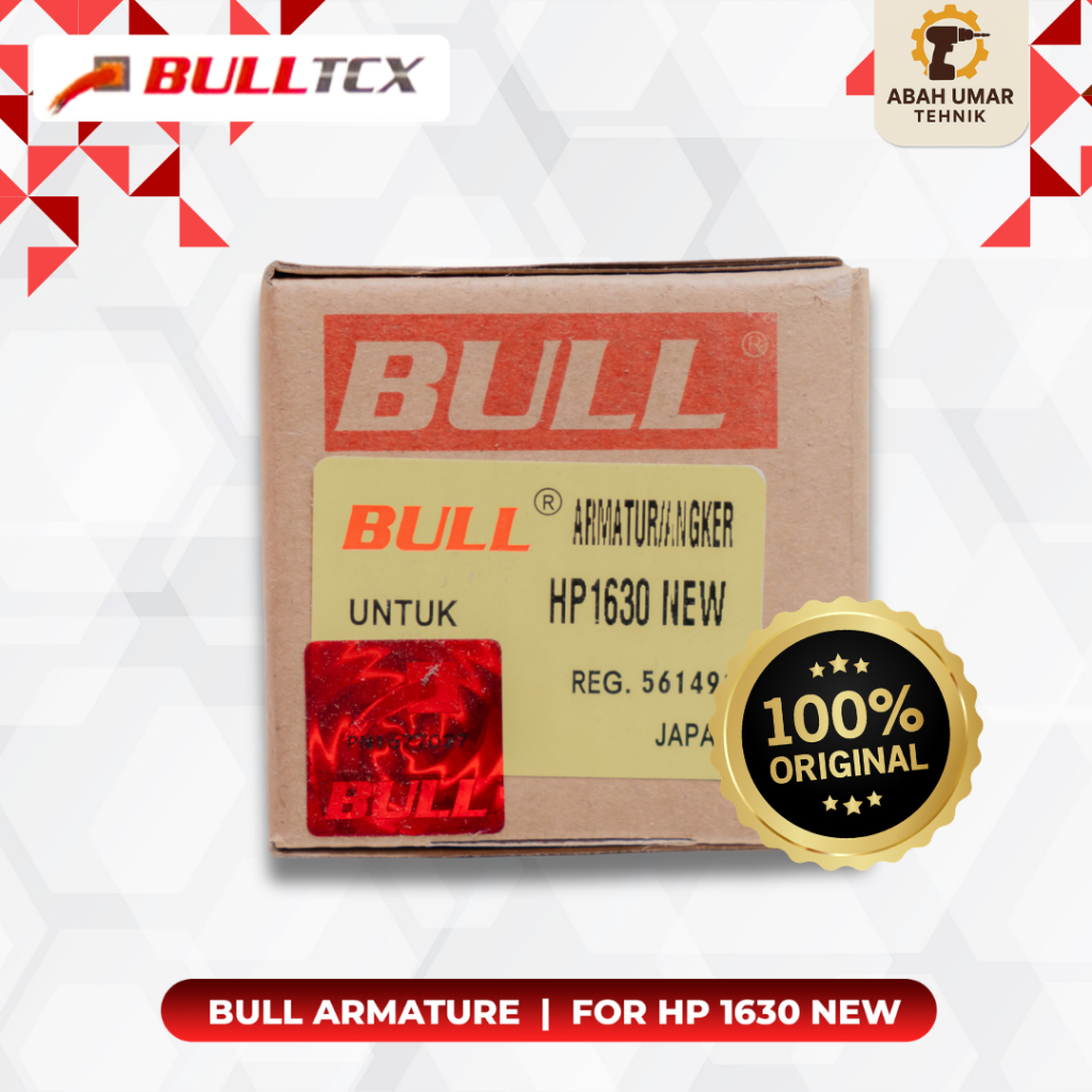 Armature Angker Mesin Bor Hammer Drill Makita HP1630 New Bull Original Sparepart