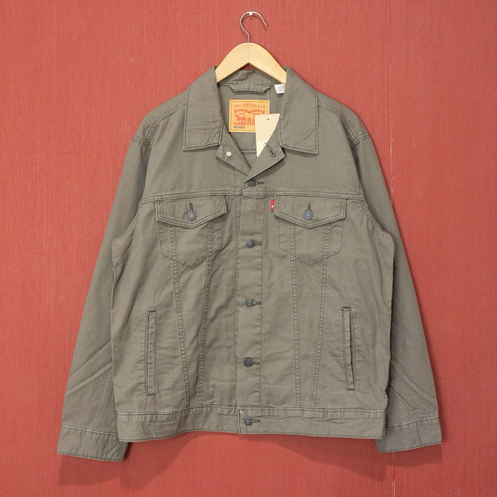 jaket trucker levis relaxed linen 0109