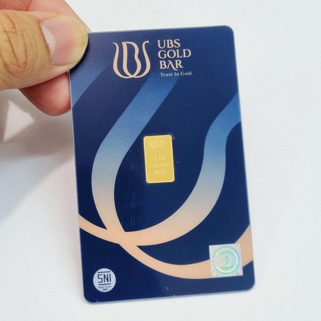 Logam Mulia UBS 1 Gram Emas Murni 99.99% Kemasan Baru Classic