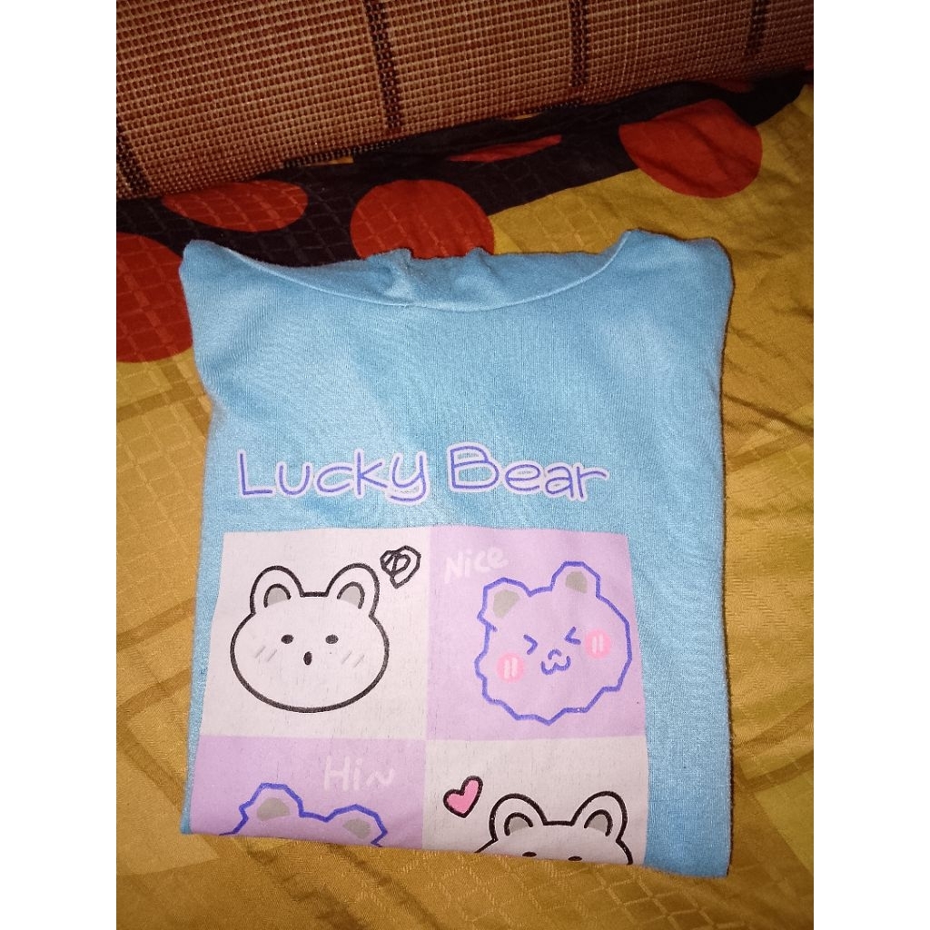 kaos anak lengan panjang ada kupluk nya