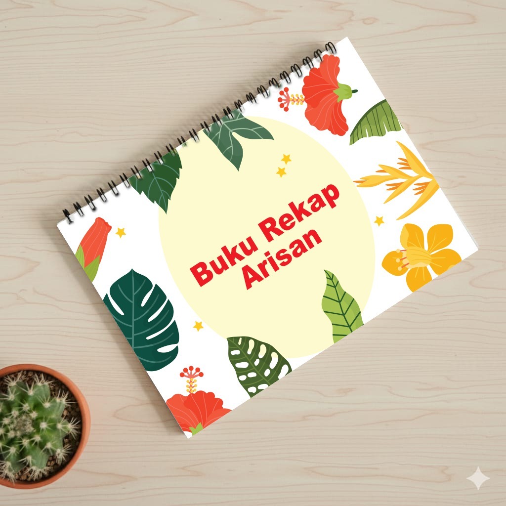BUKU ARISAN / BUKU REKAP ARISAN BULANAN / BUKU CATATAN ARISAN / UKURAN A5 ISI 50 LEMBAR