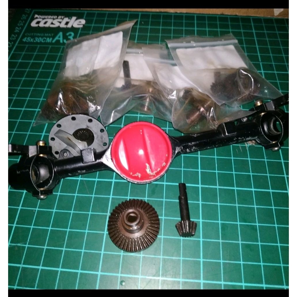 BEVEL GEAR SET DIFT GEAR HD, YOTA AXEL RC 1/10 D90 ,( BEVEL GEAR 15T DIFT GEAR 40T)