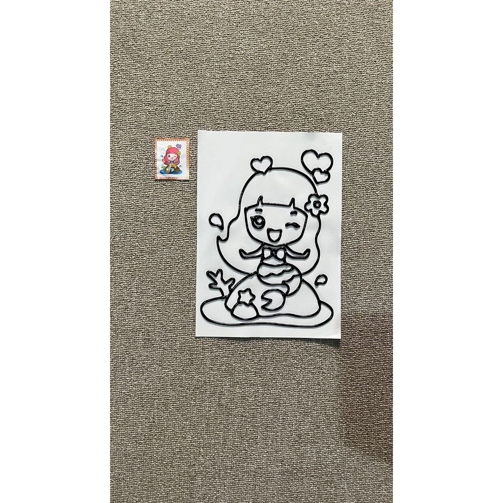 DIY Painting Rubber Cair 3D Mainan Edukasi Anak Prakarya Art / Karet Cair / Melukis Mewarnai Karakte