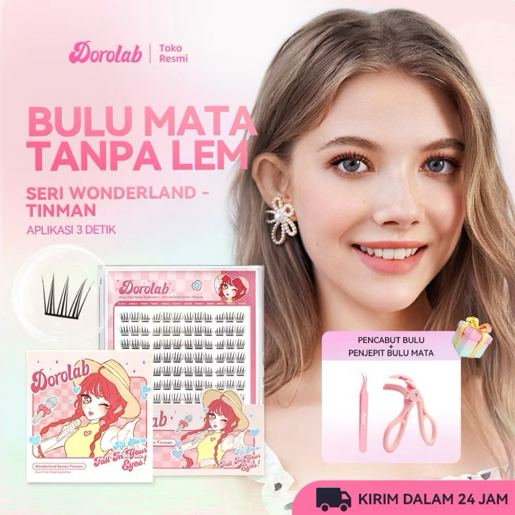 DOROLAB Wonderland Series Tinman Bulu Mata Palsu Pemula Bebas Lem