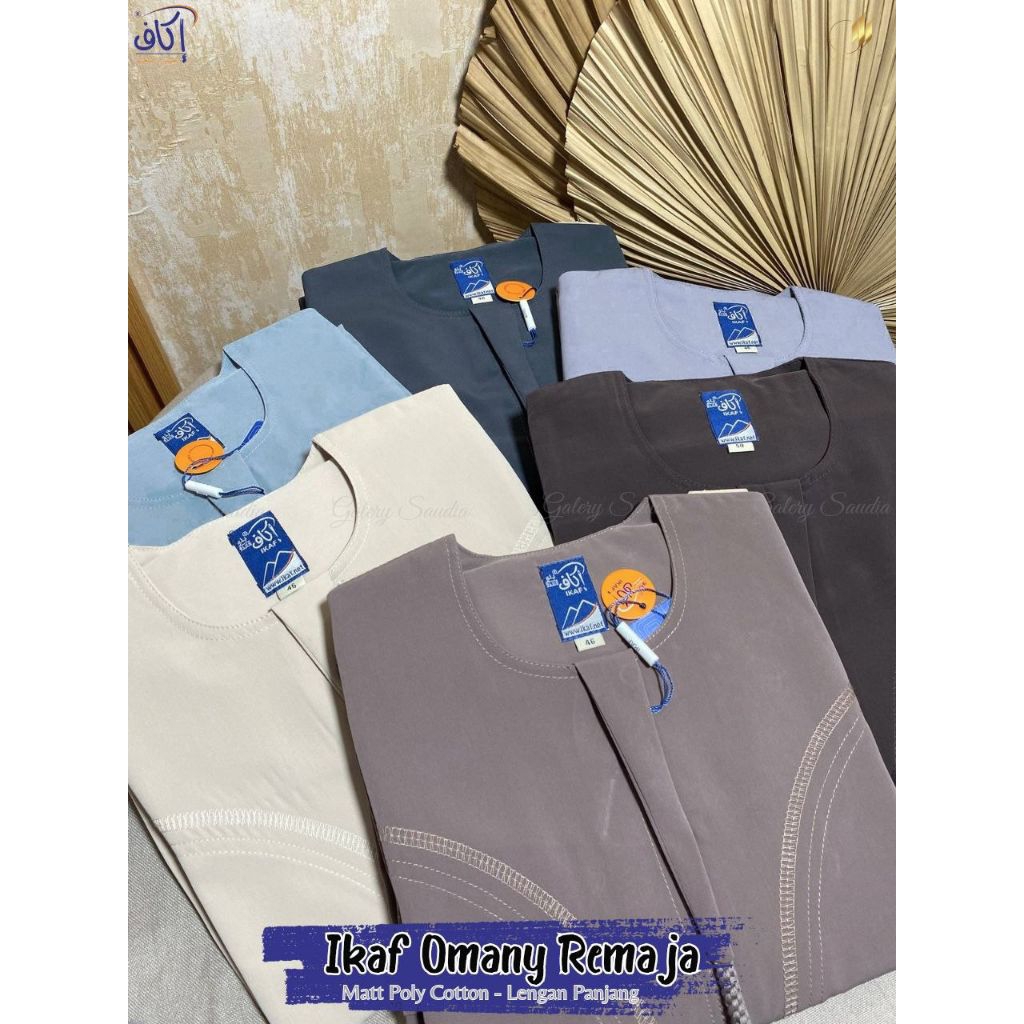 Jubah Remaja Laki-laki lengan panjang omany original ikaf saudi| jubah ikaf omany remaja