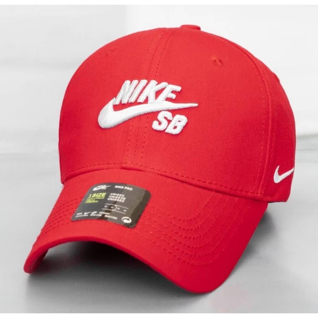TOPI BASEBALL NIKE SB FONT ORIGINAL RED CAPS / TOPI PRIA WANITA BEST SELLER BISA COD / BEST SELLER B