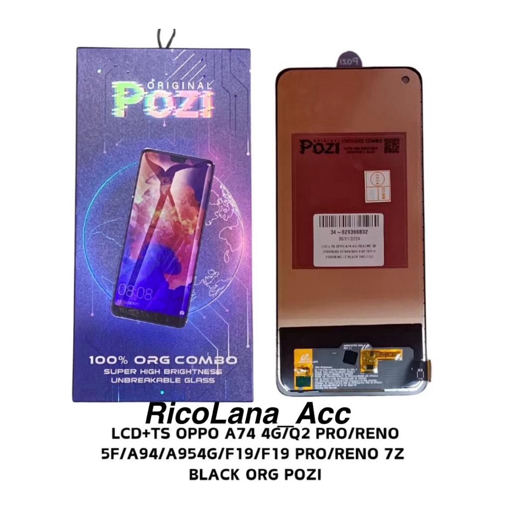 lcd touchscreen Oppo Reno 5f / Oppo a74 4g / Oppo a95 4g / realme 8 4g / realme 8 pro ori pozi GROSI