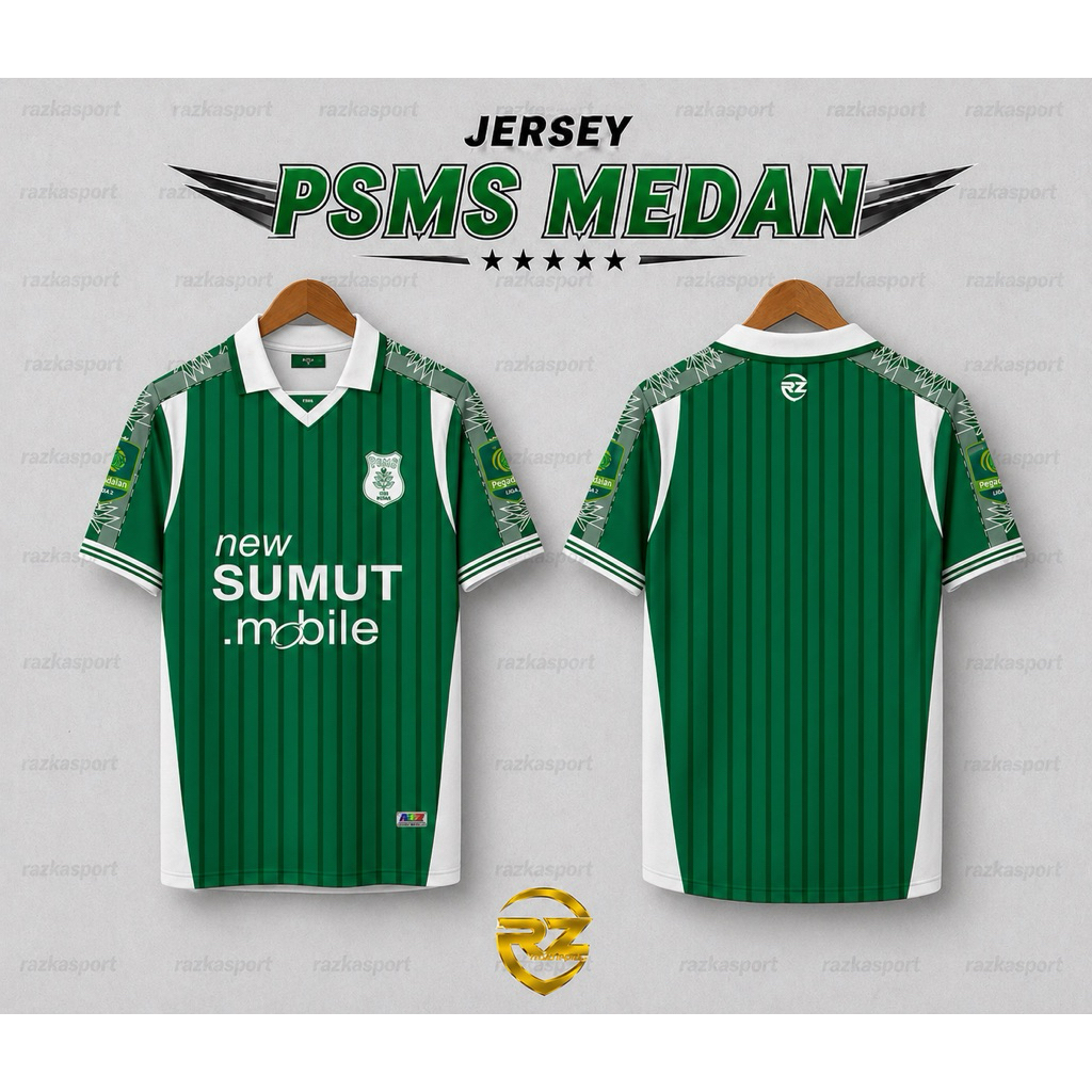 Jersey psms medan Terbaru 2025 | Bisa Custom Nama & Nomor Punggung | Dryfit Premium