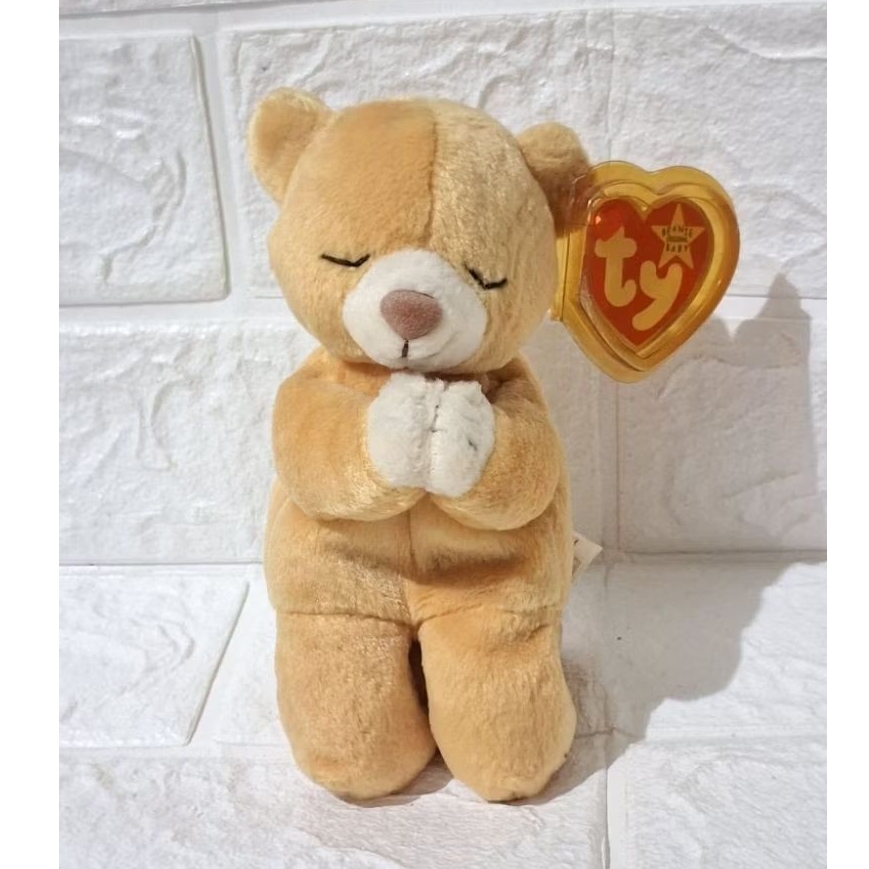 boneka tedi teddy bear beruang berdoa pray teddy bear original brand ty baru newtag