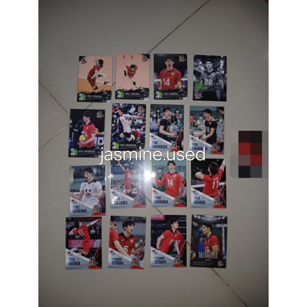 trading card trading card ryujin nippon kartu mainan koleksi ryujin nippon volleyball