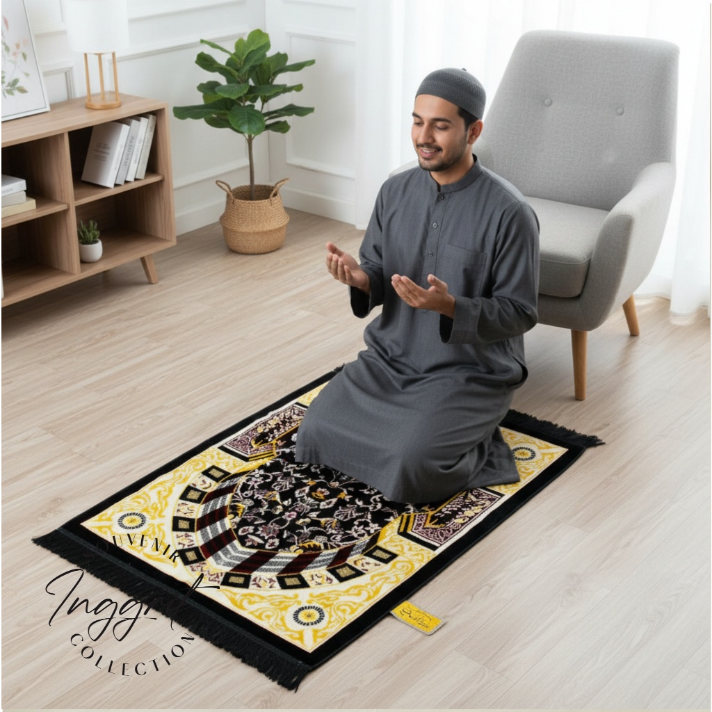 Sajadah Sufi Raudah Madinah / Sejadah Semi Karpet Rawdah Masjid Nabawi Original