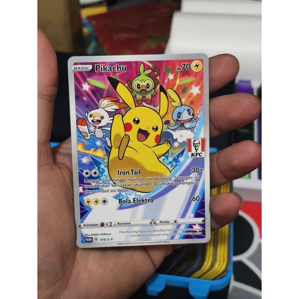 Kartu Pokemon Pikachu KFC Promo 016/S-P