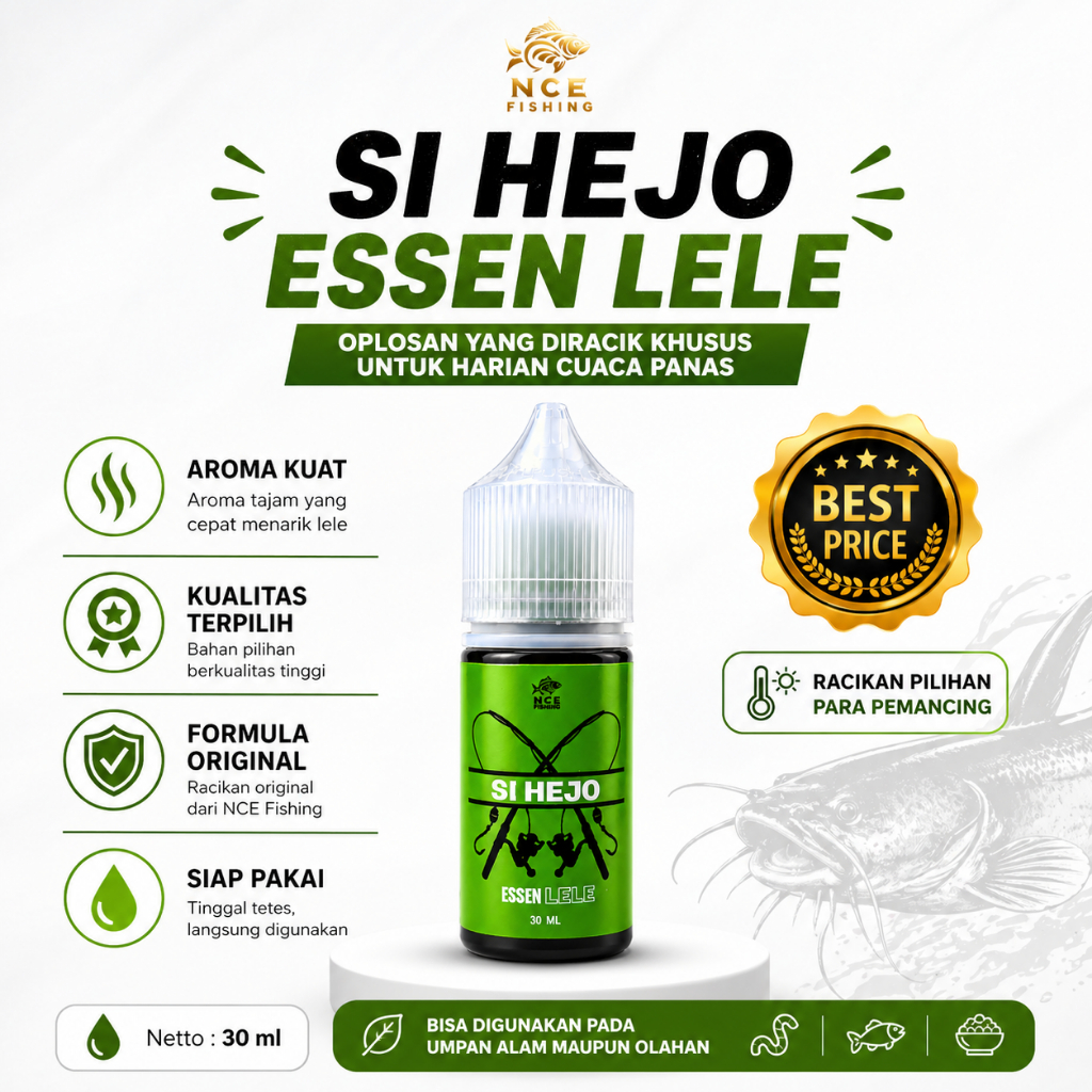 Essen Oplosan Si Hejo Cocok Saat Cuaca Panas Bisa Untuk Lomba/Harian Galatama Lele 30 ml NCE Fishing