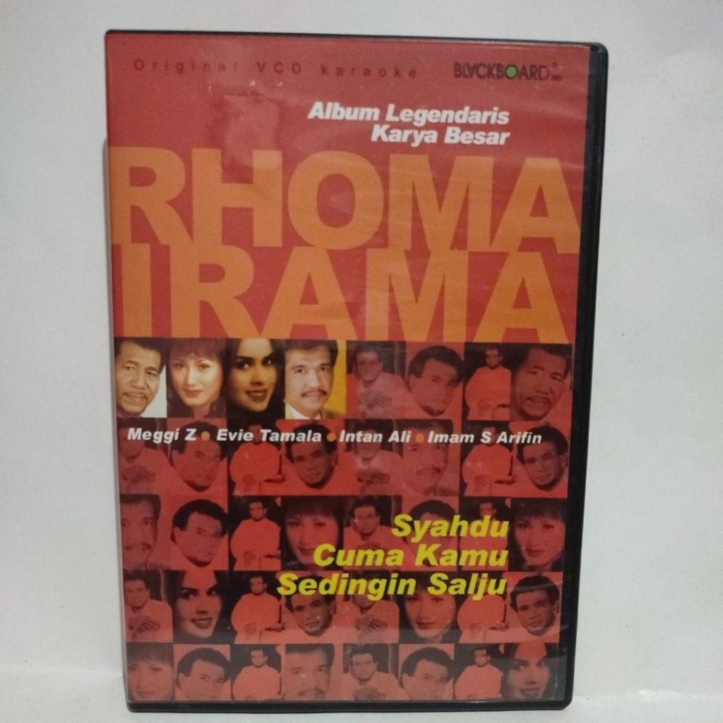 VCD KARAOKE ALBUM LEGENDARIS KARYA BESAR RHOMA IRAMA MEGGI Z EVIE TAMALA  INTAN ALI IMAM S ARIFIN
