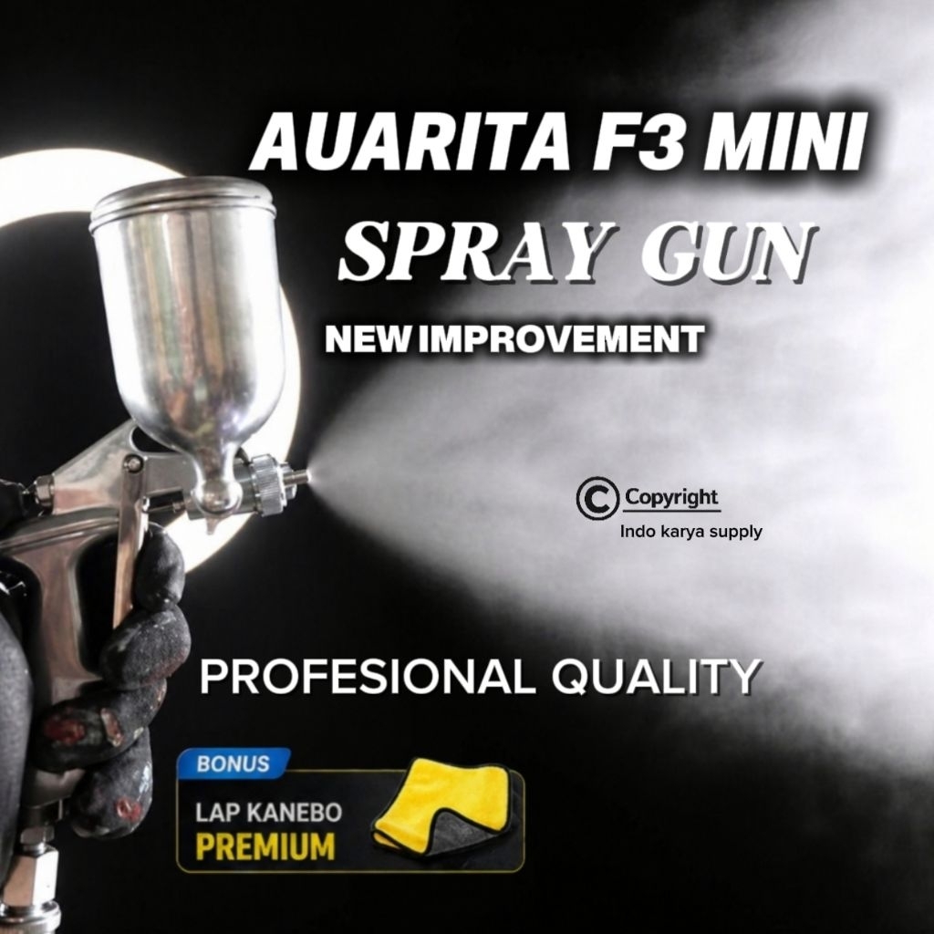 [Garansi 1 tahun] Spray Gun Auarita F3 Modif New improvement