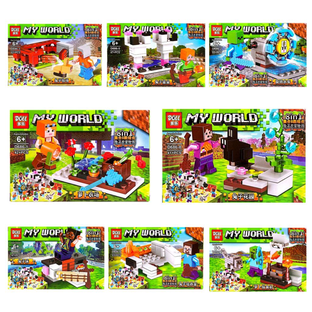 MAINAN BLOCK MINECRAFT MY WORLD | BRICKS MINECRAFT | MAINAN EDUKASI ANAK BRICKS MINECRAFT