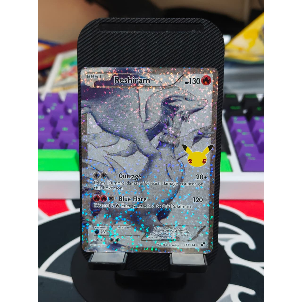 Kartu Pokemon Zekrom dan Reshiram 25th Celebrations English