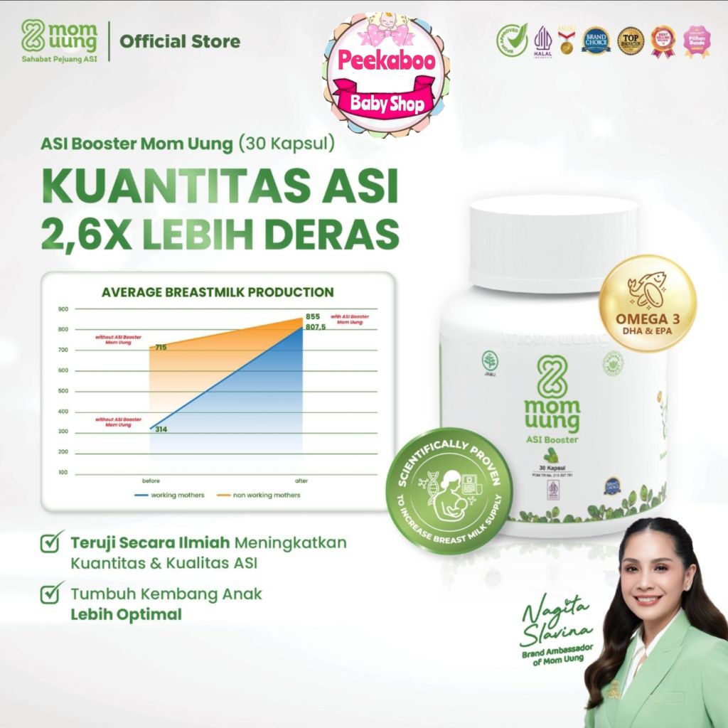 MOM UUNG Booster Asi 60 kapsul Exp Terbaru