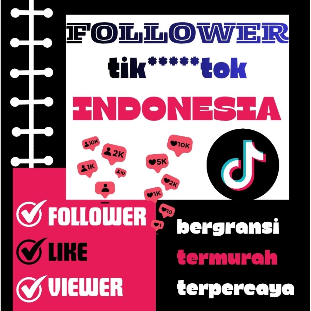Follower Tiktok Indonesia | Real akun | Permanen
