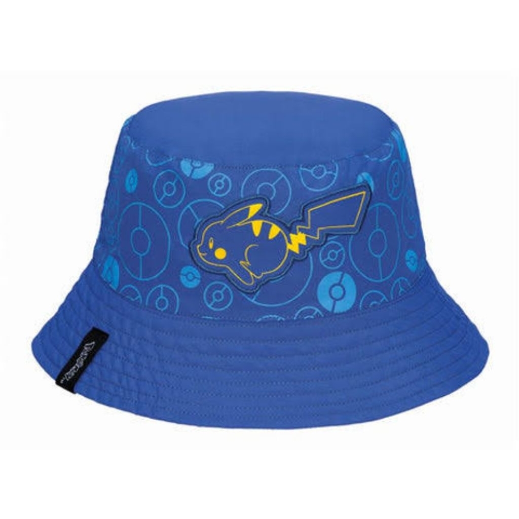 SEVEN ELEVEN x POKEMON Topi Bucket Anak Bolak Balik 2 Sisi Pikachu Pichu