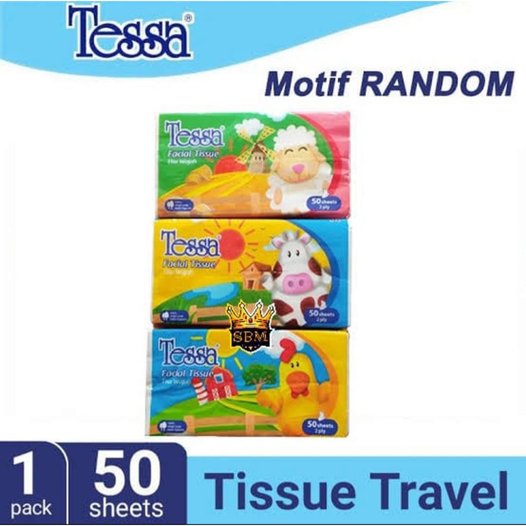 (DAPAT 5 PCS) tisu tissue tessa 50sheet