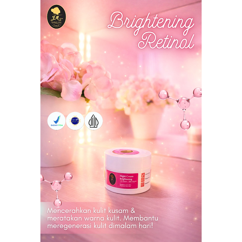 JMB - JM Beauty NIGT CREAM BRITENING RETINOL BY JAUHARI M | JMB CANGGU MOJOKERTO