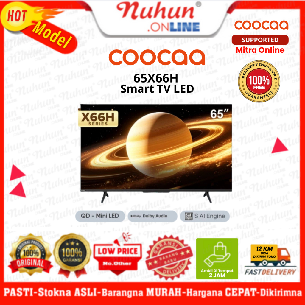Coocaa Smart LED TV 65X66H 65 Inch