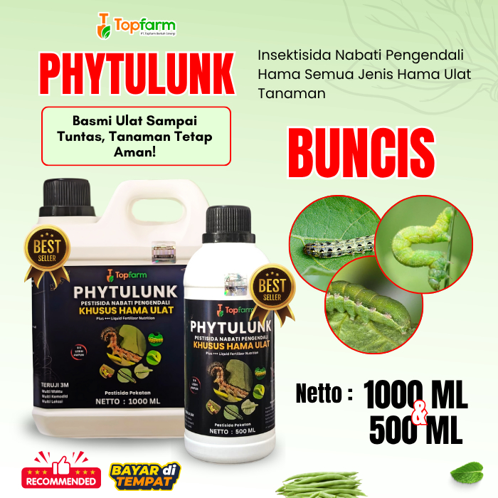 Pestisida Hama Ulat Buncis / Pestisida Hama Buncis / Obat Ulat Topfarm / Obat Hama Ulat Buncis