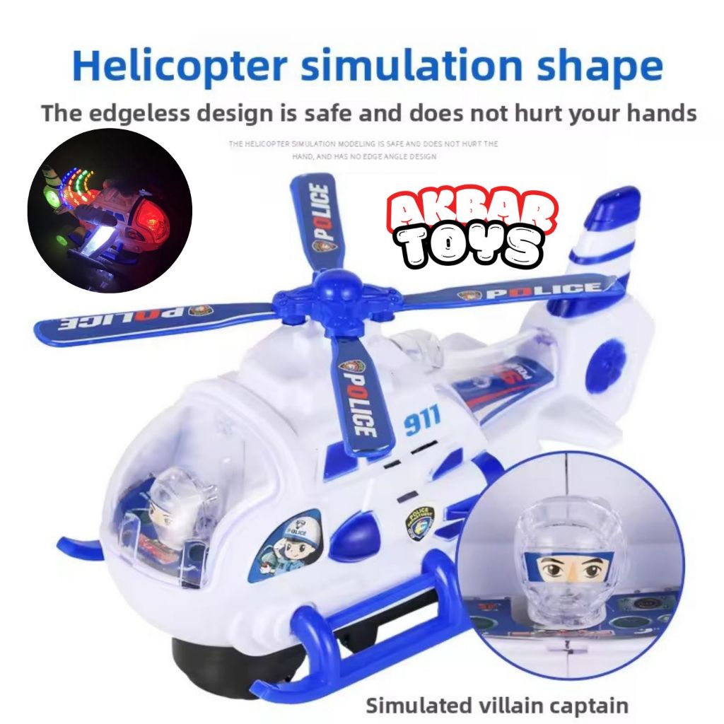 Mainan Pesawat Terbang Airbus Baterai Mainan Helikopter Baterai