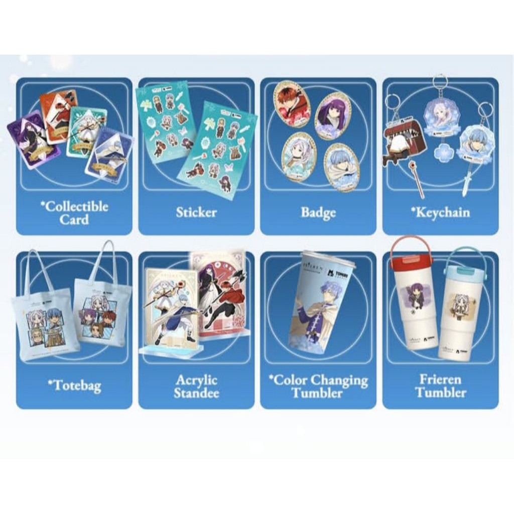 FRIEREN X TOMORO COFFEE MERCHANDISE OFFICIAL MERCH HIMMEL STARK FERN ORIGINAL ANIME GIFT JEPANG PHOT