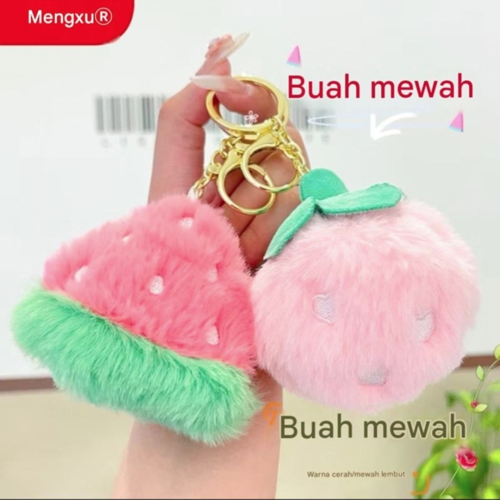 Gantungan DL755S Kunci Tas ganci boneka Wanita Liontin Pasangan Liontin Gantungan Kunci Mobil Plush 