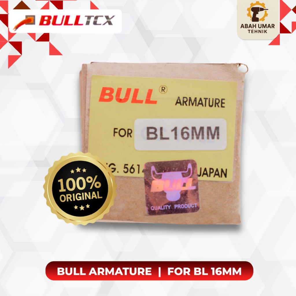 Armature Angker Mesin Bor 16mm Bull Dongcheng Hitachi Sparepart Bor Berkualitas
