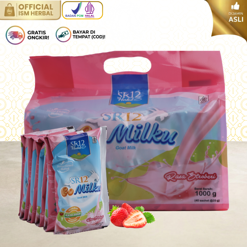 Go Milku SR12 Susu Etawa Bubuk Sachet Praktis Kemasan Pack Besar Isi 40 Pcs Makassar