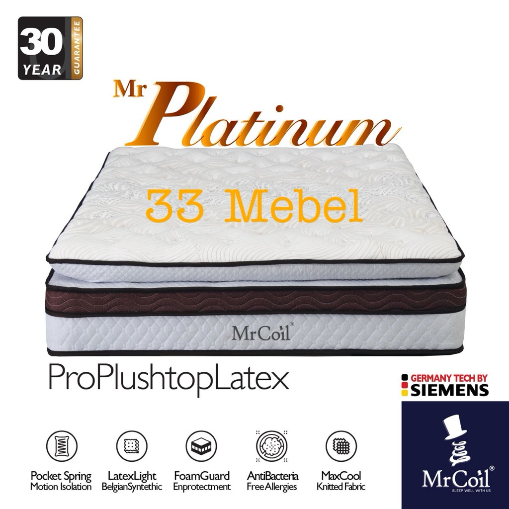 Kasur Springbed Mattrass In The Box Mr. Coil Springbed Dalam BOX Mr. Platinum POCKET SPRING PROMO GA