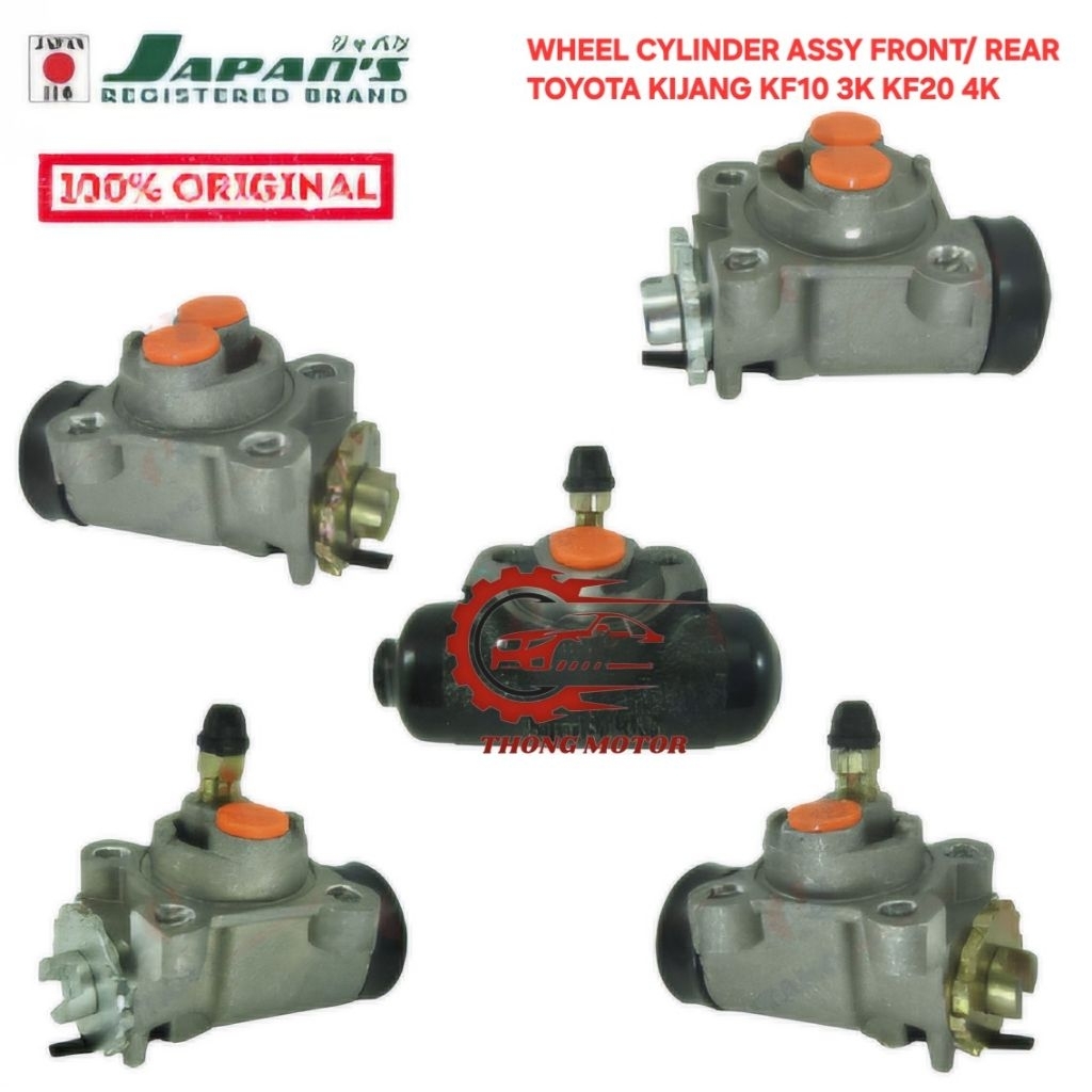 WHEEL CYLINDER ASSY MASTER BLOK REM DEPAN TOYOTA KIJANG 3K KF10 4K KF20 NEPEL / POLOS KIRI LH / KANA