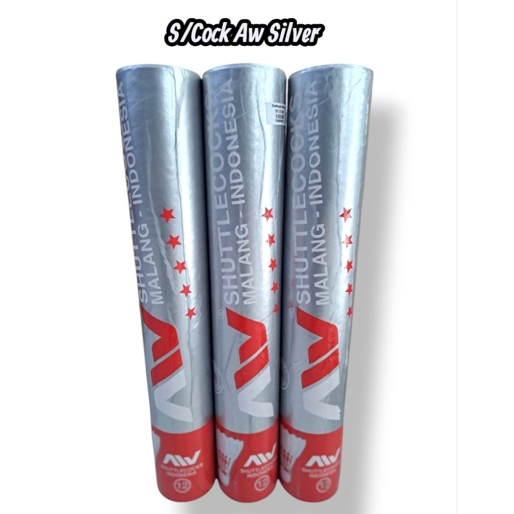 Kok AW Hitam  / Shuttlecock AW / Bola Raket AW SILVER / Bola Raket AW Original